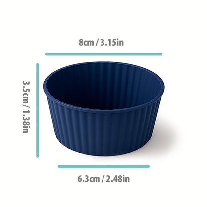 Pazteel BakeFlex™ – Moule à cake silicone réutilisable (6 pièces)