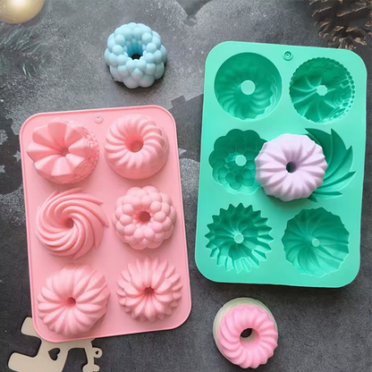 Pazteel DonuFlex™ – Moule donuts silicone (6 cavités)