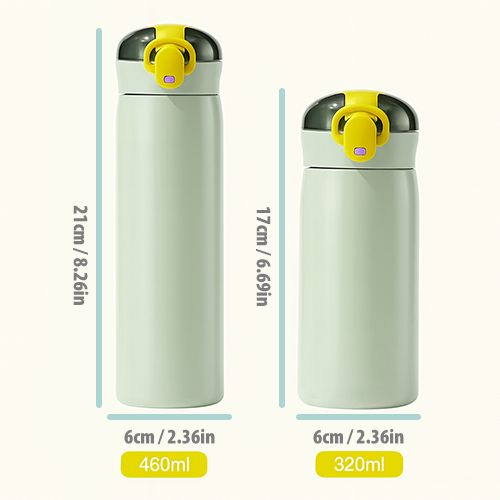 Pazteel SteelFlow™ – Tasse isotherme inox double paroi, 320/460 ml