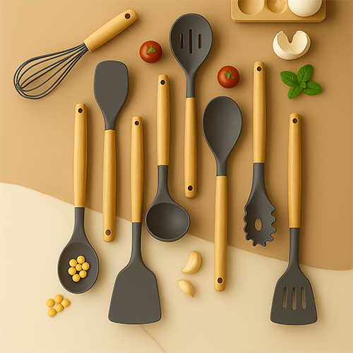 Pazteel CookEase™ – Set d’ustensiles pastel 12 pièces