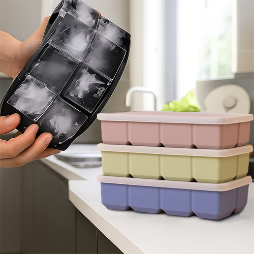 Pazteel IceBlock™ – Moule 8 gros glaçons (avec couvercle)