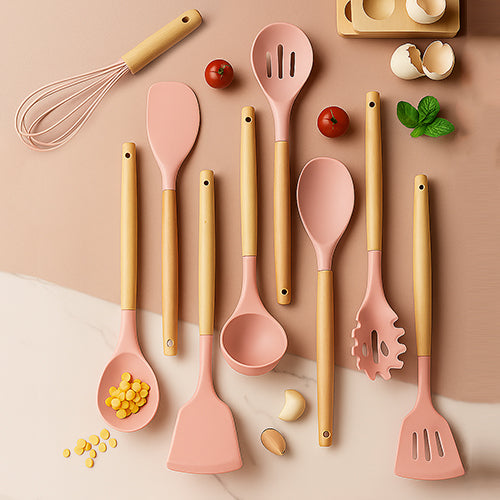 Pazteel CookEase™ – Set d’ustensiles pastel 12 pièces