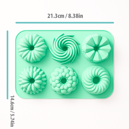 Pazteel DonuFlex™ – Moule donuts silicone (6 cavités)