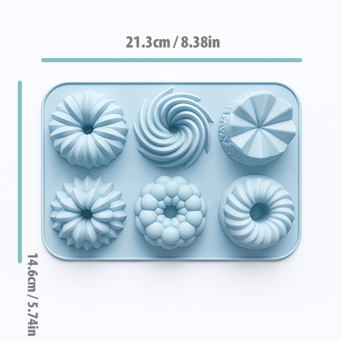 Pazteel DonuFlex™ – Moule donuts silicone (6 cavités)