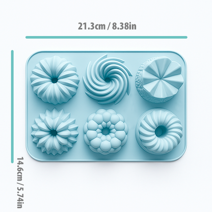 Pazteel DonuFlex™ – Moule donuts silicone (6 cavités)