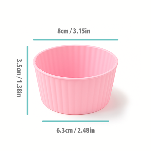 Pazteel BakeFlex™ – Moule à cake silicone réutilisable (6 pièces)