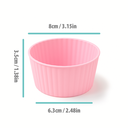 Pazteel BakeFlex™ – Moule à cake silicone réutilisable (6 pièces)