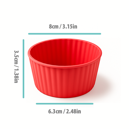 Pazteel BakeFlex™ – Moule à cake silicone réutilisable (6 pièces)