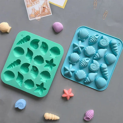 Pazteel OceanTreats™ – Moule 3D coquillages (16 cavités)