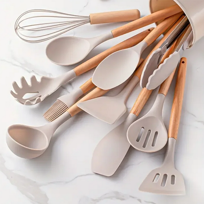 Pazteel CookEase™ – Set d’ustensiles pastel 12 pièces