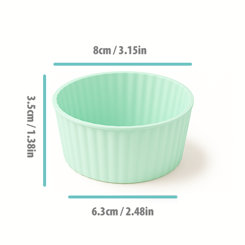 Pazteel BakeFlex™ – Moule à cake silicone réutilisable (6 pièces)